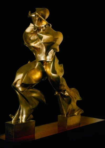 Unieke vormen van continuïteit in de ruimte door Umberto Boccioni