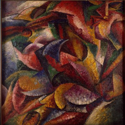 Futurisme: Dynamiek van een menselijk lichaam door Umberto Boccioni