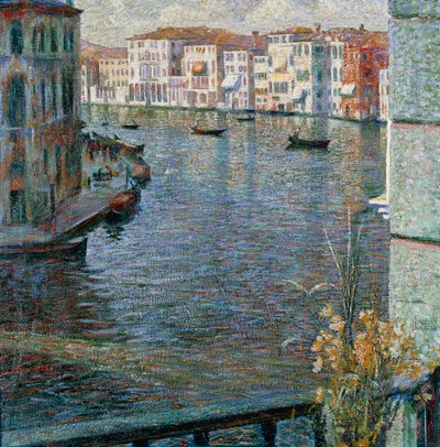 Het Grote Kanaal in Venetië door Umberto Boccioni
