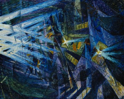 Le Forze di una Strada, 1911 door Umberto Boccioni