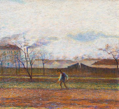 Boer aan het werk door Umberto Boccioni