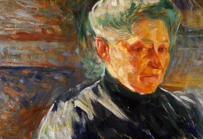 Portret van moeder door Umberto Boccioni
