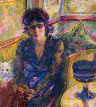 Portret van mevrouw Cragnolini Fanna door Umberto Boccioni