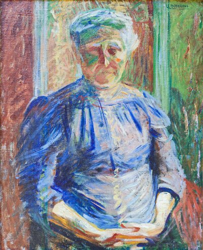 Portret van de moeder door Umberto Boccioni