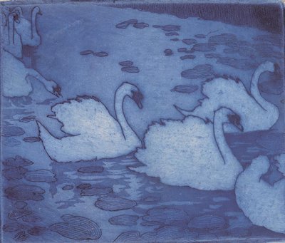 Zwanen door Umberto Boccioni