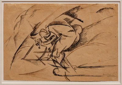 Studies voor Dynamiek van een Fietser door Umberto Boccioni