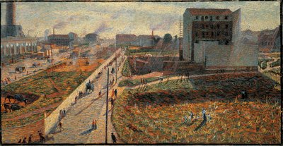 De fabrieken van Porta Romana in Milaan door Umberto Boccioni