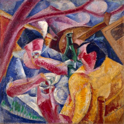 Onder de pergola, Napels door Umberto Boccioni
