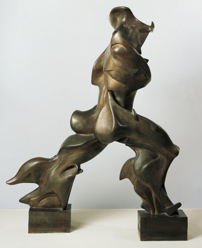 Unieke vormen van continuïteit in de ruimte door Umberto Boccioni