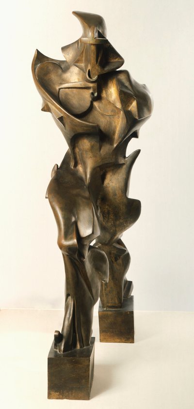 Unieke vormen van continuïteit in de ruimte door Umberto Boccioni