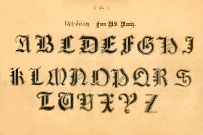 14e eeuw. Uit MS. München, 1862 door Unbekannt