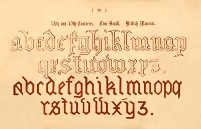 14e en 15e eeuw. Twee kleine. British Museum, 1862 door Unbekannt