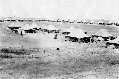 15 RWR bataljonskamp, Samarra, Mesopotamië, 1918 door Unbekannt