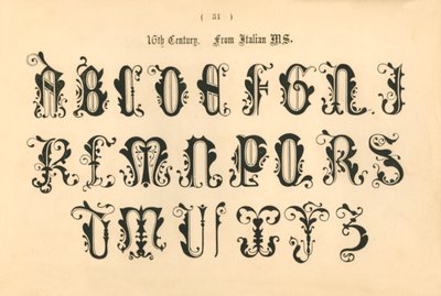 16e Eeuw. Uit Italiaans MS., 1862 door Unbekannt
