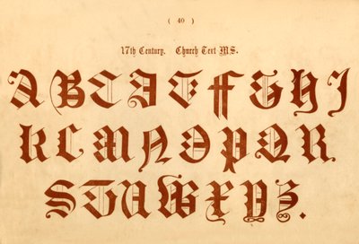 17e eeuw. Kerktekst MS., 1862 door Unbekannt