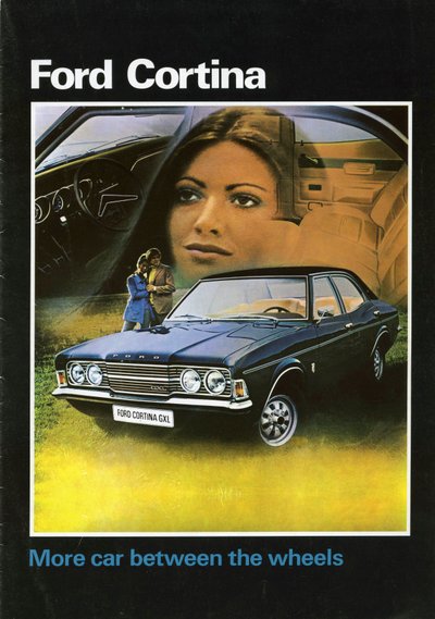 1972 Ford Cortina Mk3 verkoopbrochure omslag door Unbekannt