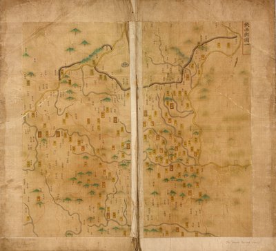Eerste Kaart van Shaanxi door Unbekannt