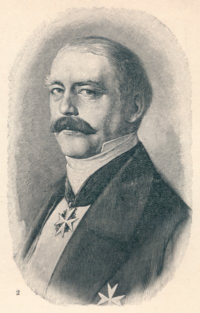Otto Van Bismarck in vier stadia van zijn carrière, 1907 door Unbekannt