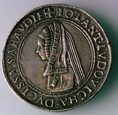 4-Testoon. Hertogdom Savoye, Italië, keerzijde: Iolanta Ludovica, hertogin van Savoye, 1497-1504 door Unbekannt