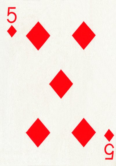 5 van Ruiten uit een kaartspel van Goodall & Son Ltd., ca. 1940 door Unbekannt