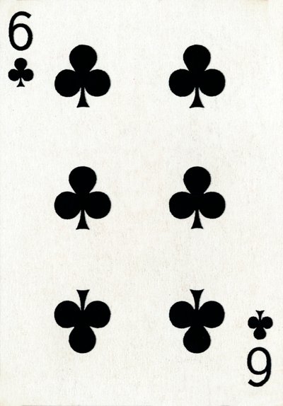 6 van Klaveren uit een kaartspel van Goodall & Son Ltd., ca. 1940 door Unbekannt