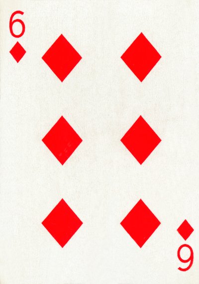 6 van Ruiten uit een kaartspel van Goodall & Son Ltd., c1940 door Unbekannt