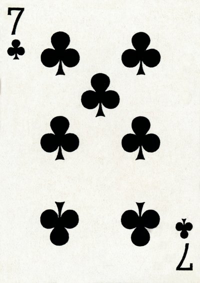 7 van Klaveren uit een kaartspel van Goodall & Son Ltd., ca. 1940 door Unbekannt