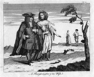 Een Burgemeester en zijn Vrouw, c18e eeuw door Unbekannt