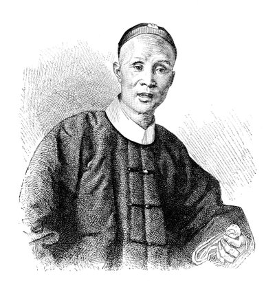 Een Chinese geleerde, ca. 1890 door Unbekannt