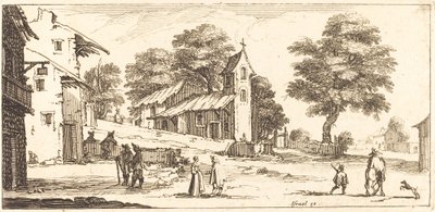 Een kerk door Unbekannt