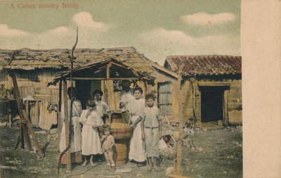Een Cubaanse plattelandsfamilie, 1908 door Unbekannt