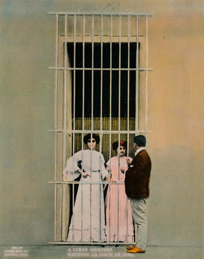 Een Cubaanse verkering, ca. 1920 door Unbekannt