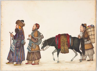 Een Familie van Tartaren, ca. 1885 door Unbekannt