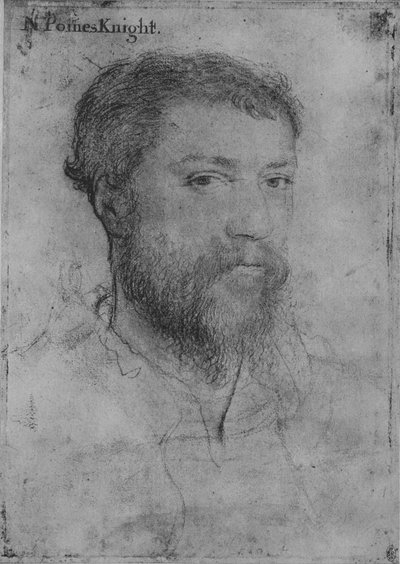 Een heer: Onbekend Niet door Holbein, c16e eeuw 1945 door Unbekannt
