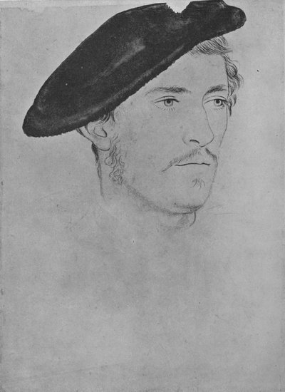 Een heer: Onbekend niet door Holbein, 16e eeuw, 1945 door Unbekannt