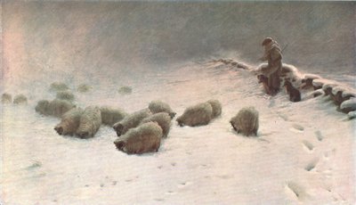 Een vreugdeloze winterdag door Unbekannt