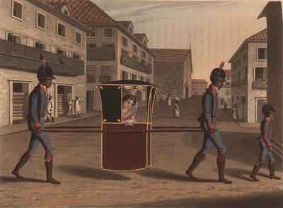 Een dame op bezoek door Unbekannt
