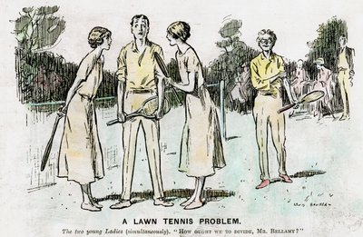 Een Lawn Tennis Probleem, 1923 door Unbekannt