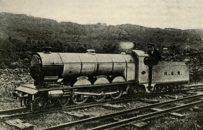 Een locomotief van de Ravenglass en Eskdale Railway, ca. 1930 door Unbekannt