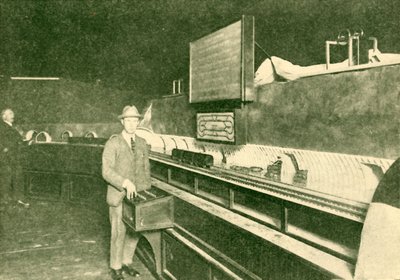 Een model van de Post Office Tube Railway, 1930 door Unbekannt