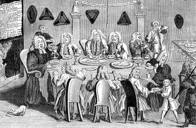 Een parochiefeest, 1741 door Unbekannt