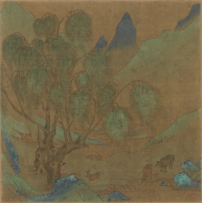 Een pastorale scène, 1271-1368 door Unbekannt