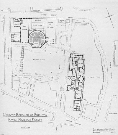 Een plan van het Paviljoenlandgoed zoals het was in 1937, 1939 door Unbekannt