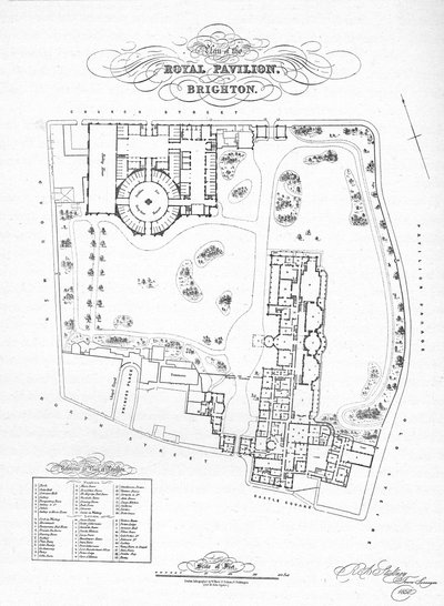 Een Plan van het Pavilion Estate zoals het was toen het werd gekocht door de Stadsautoriteiten, 1850, 1939 door Unbekannt