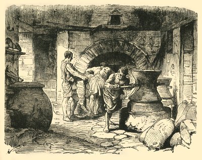 Een Romeinse Bakkerij door Unbekannt