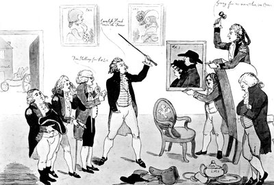 Een Scène in de School voor Schandaal, 1786 door Unbekannt