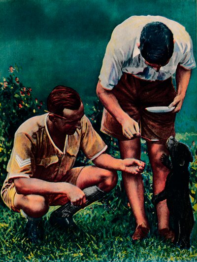 Een Singapore Mascotte van de RAF, 1940 door Unbekannt