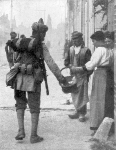Een soldaat van het Brits-Indische leger, Frankrijk, c1915 door Unbekannt