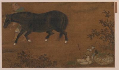 Een Tataar, zijn paard en uitrusting, Ming-dynastie, 1368-1644 door Unbekannt