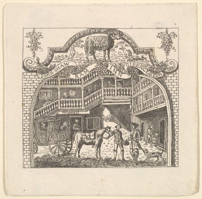 Een taveerkaart voor John Shaw, 1790s door Unbekannt